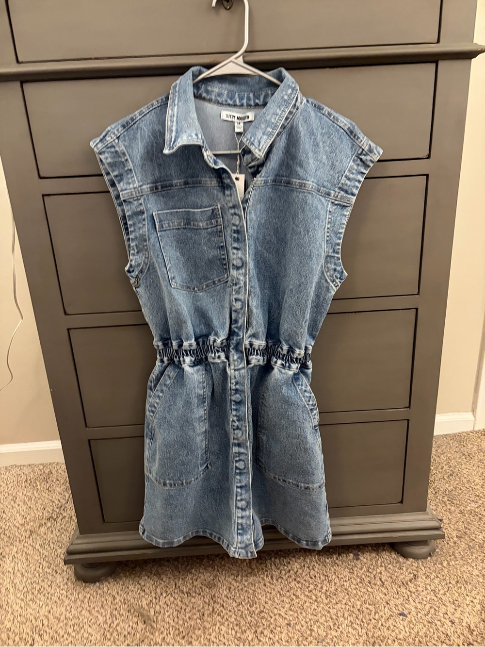 Steve Madden denim dress, size medium, NWT